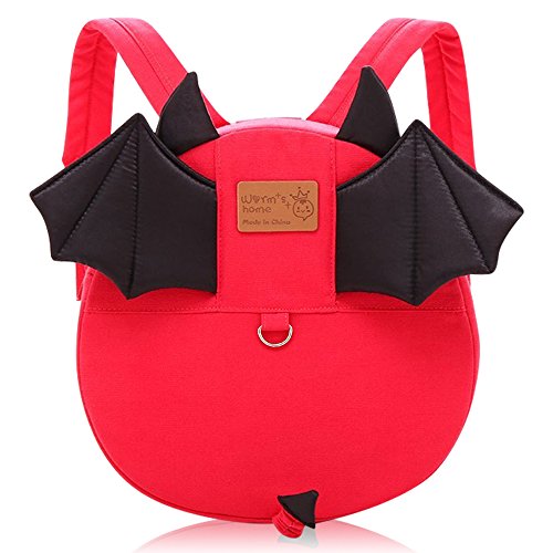 Preisvergleich Produktbild Vox Kinderrucksack Mädchen Kindergartenrucksack Babyrucksack Schultasche Schulrucksack Kleinkind mit Brustgurt (Rot)