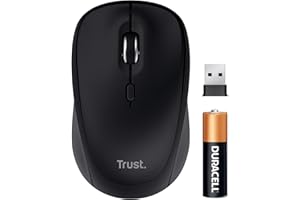 Trust Yuki Ratón Inalámbrico Silencioso Bluetooth + 2.4GHz con Batería, Mouse Compacto Multidispositivo para Diestros y Zurdos, 75% Plástico Reciclado, PC Portátil Windows iOS Android Mac