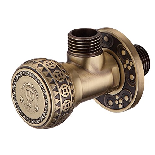 Preisvergleich Produktbild Continental retro voller Kupfer-Eckventil / Triangle Ventil Verdickung Explosion / Wasserkocher Toilettenwasser-Absperrventil-A