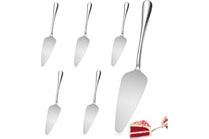 MisFun 6 Piezas Pala para Tarta, Servidor de Pastel, Pala Pastel De Acero Inoxidable, Servidor de Pizza, Servidor Profesional de Pastel de Acero para Fiestas en restaurantes de Cocina