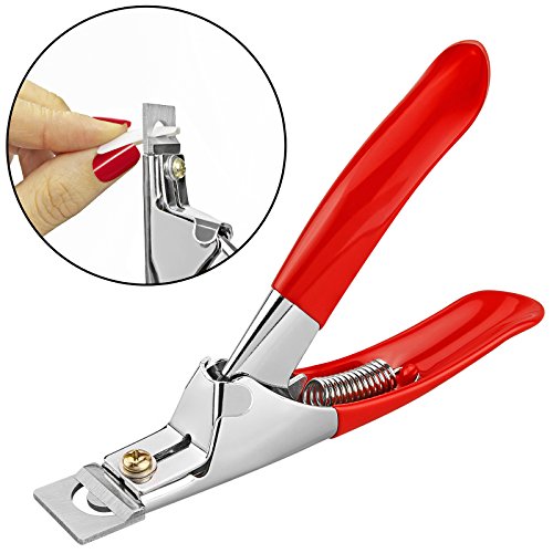 AMOS False Nails Clipper Acrylic UV Gel Fake Artificial Tips Edge Cutter Professional Nail Art Manicure Tool