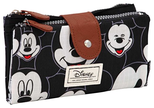 Preisvergleich Produktbild Disney Classic Mickey Visages Münzbörse, 18 cm, Schwarz (Negro)