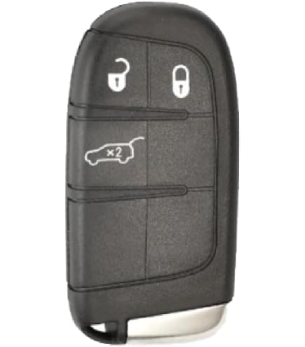 Custodia Chiave Auto In Silicone Per Jeep | Commander Grand Cherokee Wrangler Patriot | 2 Pulsanti - 5