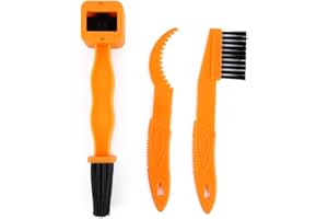 LITT UP Bike Motorcycle Chain Cleaner Brush Kit, Durable Bicycle Chain Gears Maintenance Cleaning Brush kit for All Type Chain Gears LITT-BCKYELLOW-03