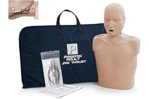 Prestan Jaw Thrust Training Manikin with CPR Monitor inc. 10 Lung Bags