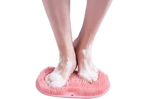 BEEK Laveur de Pieds de Douche,Brosse à Récurer pour Massage des Pieds de Douche avec Antidérapant et Poils Forts Doux pour Soins des Pieds Propre et en Profondeur Améliore la Circulation Exfoliation