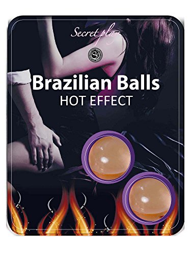 Secret Play S355, Bolas Brasileñas con Efecto de Calor, Pack de 2