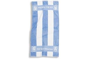 TURN- UND SPORTVEREIN MÜNCHEN TSV 1860 München Duschtuch - Blockstreifen - 70 x 140 cm, Badetuch, Towel (L)