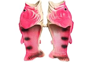 GEQ Fisch Sandalen, Hausschuhe, Schlappen, Pool-, Strand-, Duschschuhe, Geschenk für Angler, Unisex Sandalen, Männer, Frauen & Kinder