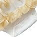 2pcs Infant Baby Girl Kids Headband+Romper Bodysuit Flower Tutu Clothes Set Ivory 9-12 Months