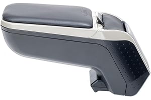 RATI Bracciolo specifico nero/grigio Armster 2 per Renault Clio (2019-), con vano portaoggetti e pieghevole