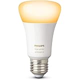 Philips Hue 9.5W E27 Smart LED Light Bulb (White Ambiance), Compatible with Amazon Alexa, Apple HomeKit, and The Google Assis