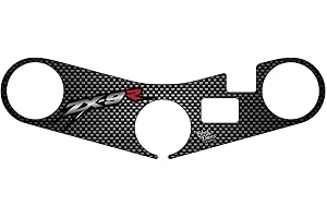 BLACK DOVES GRAPHICS Autocollant Résine Protection Plaque de Direction Compatible avec Kawasaki Ninja 900 ZX-9R 2000 2001 2002…