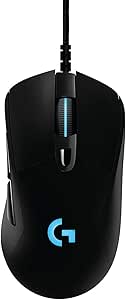 Logitech G403 Prodigy Gaming Maus, 12000 DPI Sensor, USB-Anschluss, RGB-Beleuchtung, Gewichttuning, 6 Programmierbare Tasten, Gummierte Griffflächen, Leichtgewicht, PC/Mac