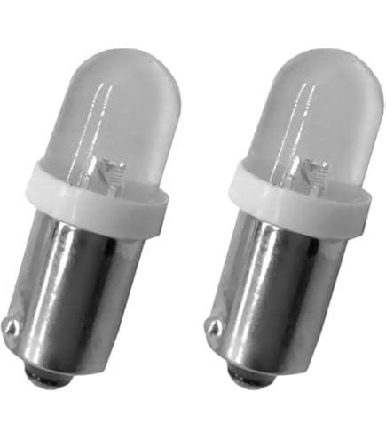 Ruiandsion BA9S - foco LED de 110 V CA 2 W blanco bayoneta base de 9 mm para luces indicadoras