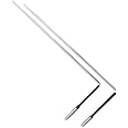 Pair of DOWSING Diving RODS with Handles and Instructions for use | Spiritual Rods | Ghost Hunting Rods | Water Hunting Rods | Use for Finding Water Minerals Oil Geopathic Stress Lines Lost Objects