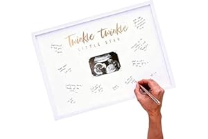 Ginger Ray Baby Shower Scan Guest Book Fram Party Decoration Twinkle