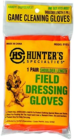 Hunter Specalties Shoulder Length Field Dressing Gloves (1pk) Larder