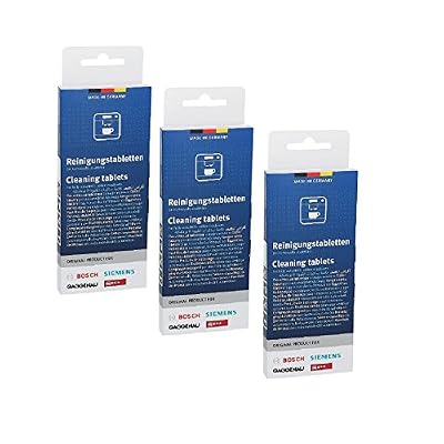 Bosch 3 x 10 Tablettes de nettoyage originales pour machines à café Bosch Siemens Neff Gaggenau