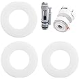 Toilet Cistern Washer for 816.418.00.1 3pcs Flush Valve Seal Ring for Ideal Standard Washers Toilet Drain Tank Valve Sealing Gasket Replacements Rubber Seals for Geberit - Clear