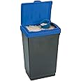 Chabrias Ltd 47Ltr Dry Winter Salt Storage Bin Plastic Box Container with Blue Scoop & Lid