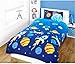 Produktbild Space Rockets Children's Rotary Single Duvet Quilt and Pillow Case Bedding Set by Generic Duvet Covers