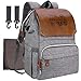 Produktbild Baby Wickelrucksack Wickeltasche mit Wickelunterlage SUNPOW Multifunktional Oxford Große Kapazität Babytasche Kein Formaldehyd Reiserucksack für Unterwegs (Hellgrau)