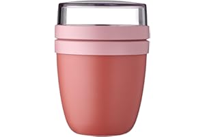 Mepal – Pot à déjeuner mini Ellipse – bol à muesli pratique, pot à yaourt, boîte à déjeuner – convient au congélateur, au micro-ondes et au lave-vaisselle - Vivid mauve