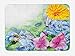 Produktbild BBABYY Watercolor Flower Bath Mat, Surreal Iris Peony Poppy Petals Paint with Moth Butterflies Wilderness, Plush Bathroom Decor Mat with Non Slip Backing, 23.6 W X 15.7 W Inches, Multicolor