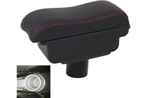 YJYWZH Braccioli compatibile con Seat Ibiza 6j Ibiza 6L Bracciolo Nero Auto Scatola Portaoggetti Centro Interni Parti di Retrofit