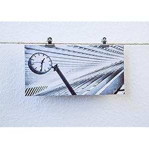 Postkarte XXL Panorama Lüttich Bahnhof Uhr