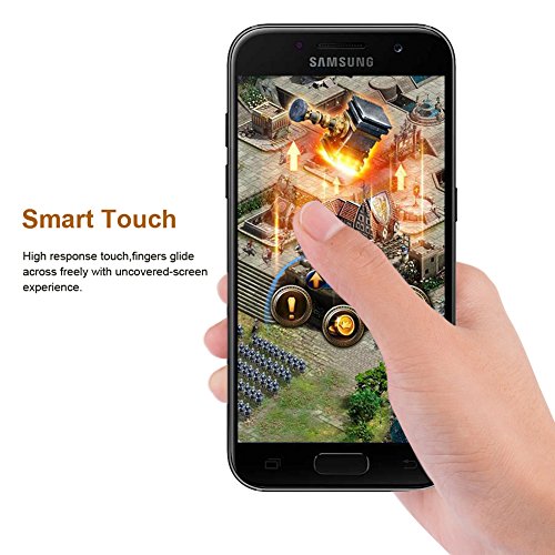 [2 Stück] Samsung Galaxy A3 2017 Panzerglas Schutzfolie,(Nicht für Samsung Galaxy A3 2015/2016) BtDuck HD Ultra Klar Transparent 9H Härtegrad [Kratzfest][Hohe Transparenz] [Fingerabdruck-frei][Blasenfrei] [Anti- Fingerabdrücke] Panzerglasfolie folie Displayschutzfolie Hartglas Gehärtetem Glas DisplayPanzerglas Schutzfolie Displayschutz für Samsung Galaxy A3 2017 - 3
