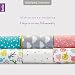 Snuz Moses Basket/Pram Fitted Sheets - Cloud Nine Print