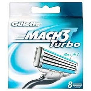 Gillette Mach3 Turbo Men's Razor Blades - 8 Refills - Image 2