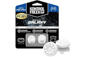KontrolFreek FPS Freek Galaxy White do Playstation 4 (PS4) i Playstation 5 (PS5), Performance Thumbsticks | 1 wysoki stan, 1 średni stan, biały
