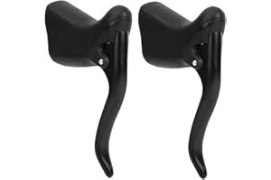 BOROCO Palancas De Freno De Bicicleta, 1 Par De Aleación De Aluminio, Frenos De Mano para Bicicleta De Montaña Y Carretera, para MTB, Bicicleta De Montaña, Bicicleta De Carretera(Negro)
