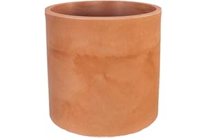 newgarden - Macetero Redondo Hortensia Decorativo para Interior y Exterior. Muy Resistente a los Rayos UV. Maceta Grande para Flores y Plantas Hecho Polietileno en España (30 cm, Terracota)
