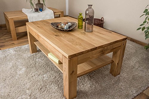 Preisvergleich Produktbild Eiche massiv geölt Couchtisch