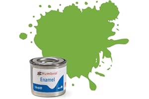 AB Gee Humbrol 14ml No. 1 Tinlet Enamel Paint 38 (Lime Gloss)