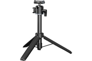 SmallRig Action Camera Selfie Stick Treppiede a sgancio rapido, 7,8-21,6 pollici estensibile, testa a sfera a 360°, supporto a scarpa fredda, per DJI Action 5 Pro/4/3, per GoPro Hero Black 13/12