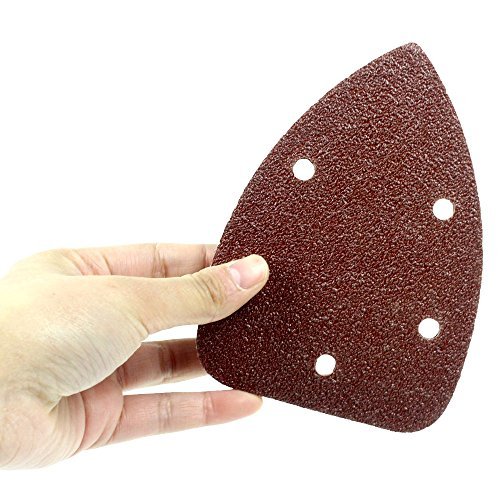 Coceca 50 Stück DIY Schleifblatt-Set Klett Schleifblätter für Multischleifer (Körnung 40/80/120/180/240, 5 Löcher) - 5