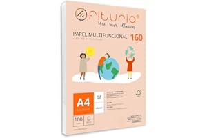 Packung mit 100 weißen DIN A4 Blättern, 160g Druckerpapier. Multifunktionales Kopierpapier für Schule und Büro. Ideal für Laserdrucker, Tintenstrahldrucker oder Kopierer – Ofituria