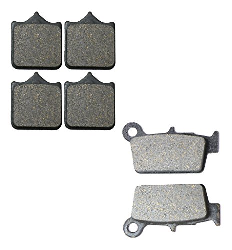 Motorcycle Semi Met Brake Pads Set fit Dirt Bike 4.5i 450 cc 450cc Supermotard 06 07 08 09 10 11 12 13 14 15 2006 2007 2008 2009 2010 2011 2012 2013 2014 2015 6 Pads