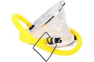 SALATY Foot Activated Pump, Bellows Foot Pump Portable Foot Air Pump Inflatable Boat Pump Air Pump Inflator Compact Plastic Foot Pump for Inflatable Boat, Rubber Dinghy, Kayak, Fishing Boat