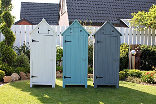 Leco Gartenschrank Vintage, weiß, 77 x 55 x 179 cm, 33600100 - 2