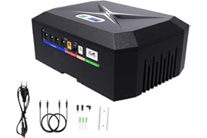 INVERCRIGIL Mini UPS per Router Wifi,20800mAh Mini UPS Batteria di Backup con POE 1Gbps,4Porti DC 12V/3A, 1Port 5V/9V/12V-2A, 1Port USB 5V/2A Protezione Antisurge Ricaricabile Integrata