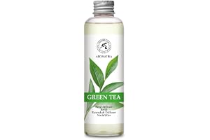 Doftpinnar refill Green tea 200 ml - Luftfräschare Grönt te - Hemdoft - Aromaterapi - Långvarig och fräsch doft - Doftspridar