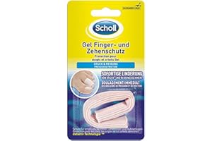 ‎DR. SCHOLL'S Scholl Gel Finger - und Zehenschutz für Druckstellen - mit Gelactiv Technologe Beschichtung - weich - zuschneidbar - wiederverwendbar - waschbar - 1 Stück