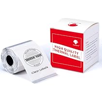 Rouleaux D'étiquettes Compatibles Phomemo M110, M200, Etc. - 50 X 80 Mm, Papier Thermique Blanc - Lot De 3