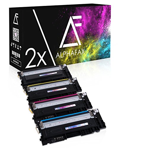 8 Toner für Samsung CLP-360 N ND Series 365 W CLX-3300 3305 FN FW W Series Xpress C410 C460 FW W Series - CLT-K406S C406S M406S Y406S - Schwarz je 1.500 Seiten, Color je 1.000 Seiten